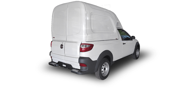 capota carga alta baú em fibra de vidro para strada